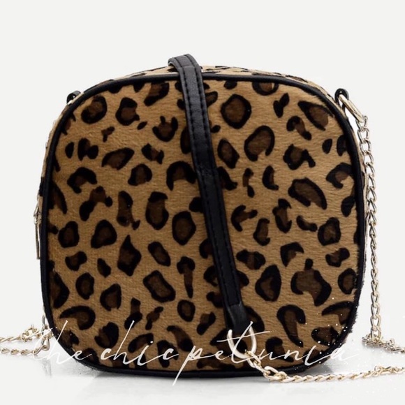 The Chic Petunia Handbags - **LAST ONE**Leopard Print Crossbody
